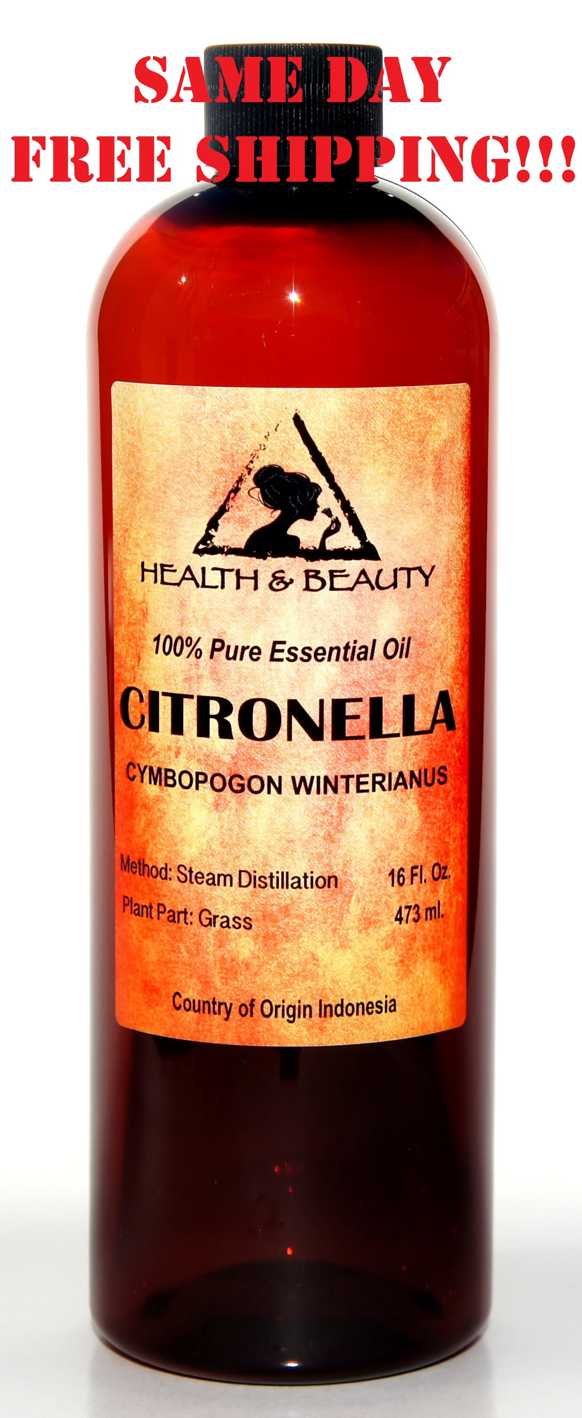 CITRONELLA ESSENTIAL OIL AROMATHERAPY 100% PURE NATURAL 16 OZ