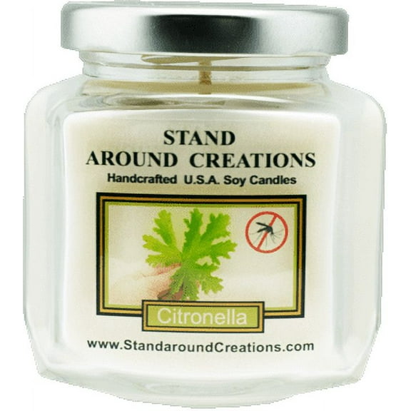 CITRONELLA HEX 6-OZ. ALL NATURAL SOY CANDLE
