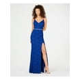 thumbnail image 1 of CITY STUDIO Womens Blue Full-Length Fit + Flare Formal Dress Juniors 5, 1 of 4