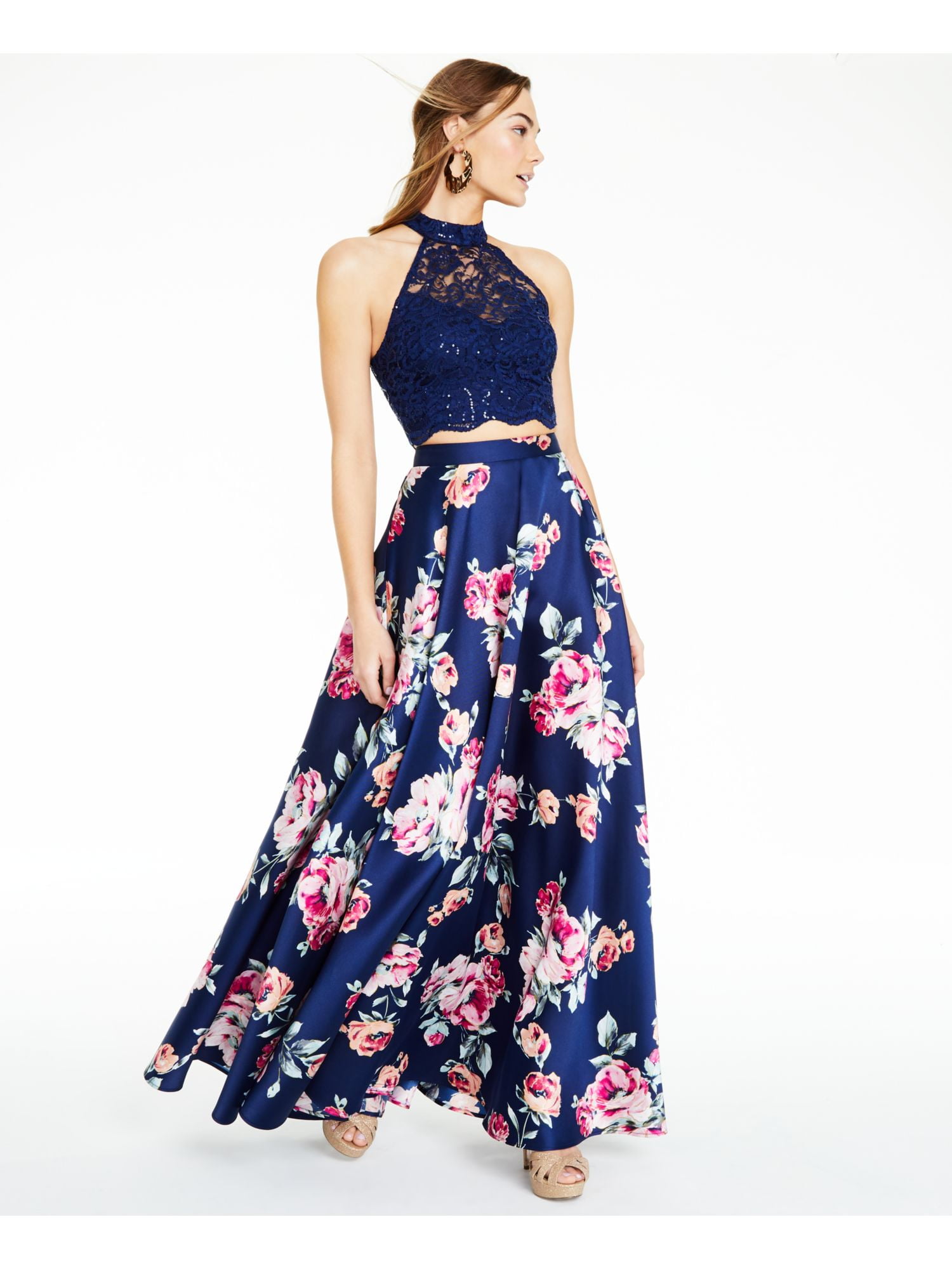 Floral maxi evening skirt online
