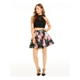 thumbnail image 1 of CITY STUDIO Womens Pink Lace 2 Piece Floral Sleeveless Halter Short Party A-Line Dress Juniors 7, 1 of 2