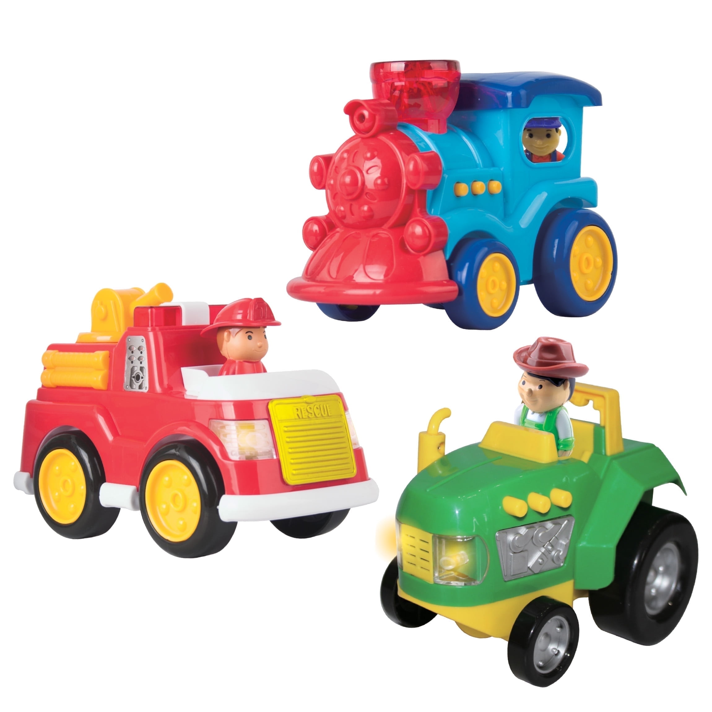 Tiny Turbos City Vehicles Play Set, Lights and Sounds, 1 Pack