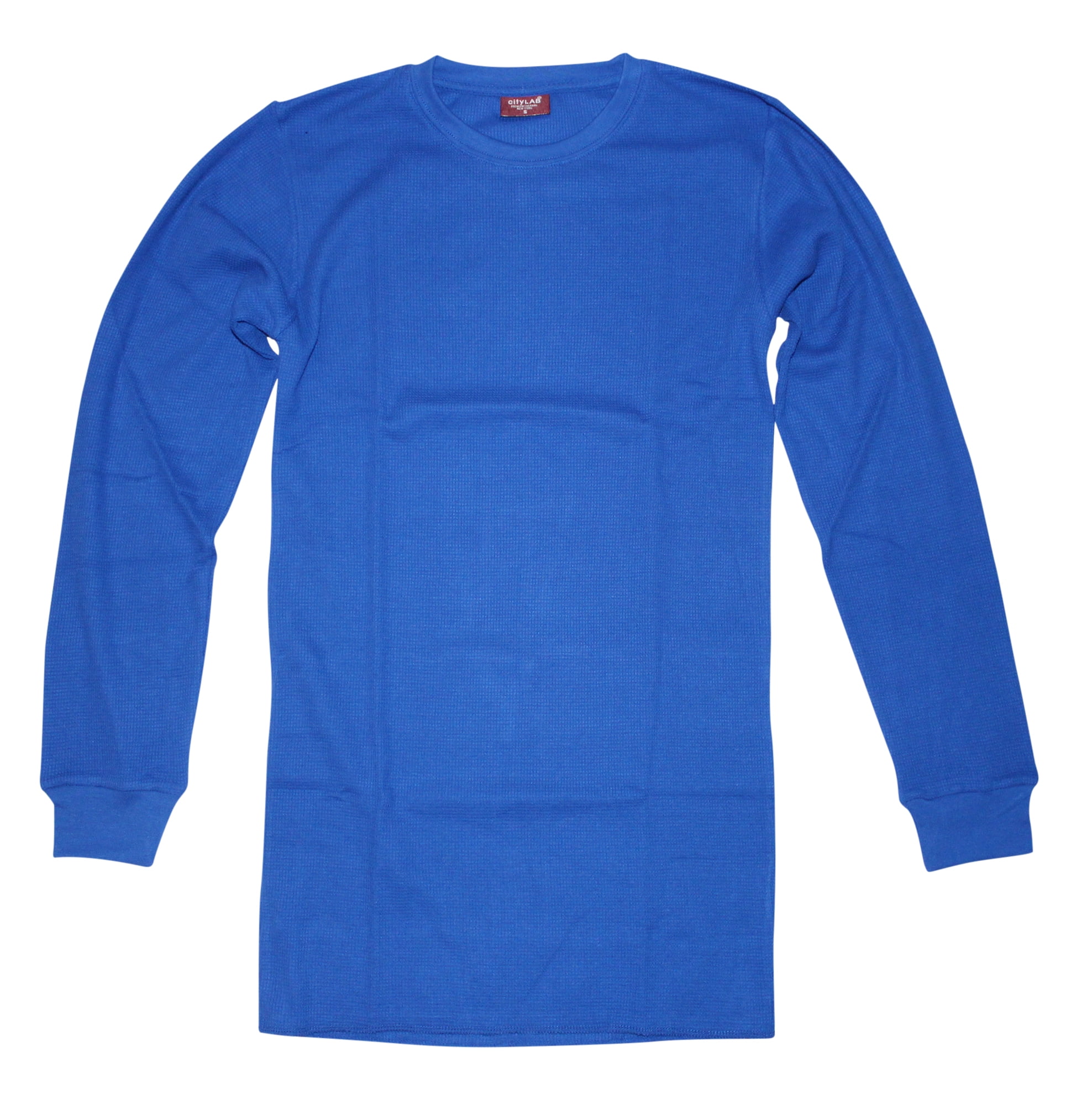 CITYLAB City Lab Fitted Thermal Crewneck Shirt Royal Blue XXX Large