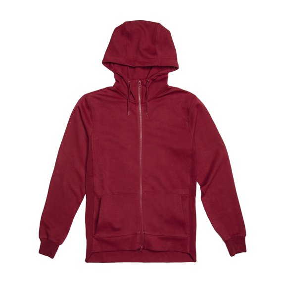 CITYLAB Mens Atheltic Performance Full Zip Fleece Hoodie BURG-L