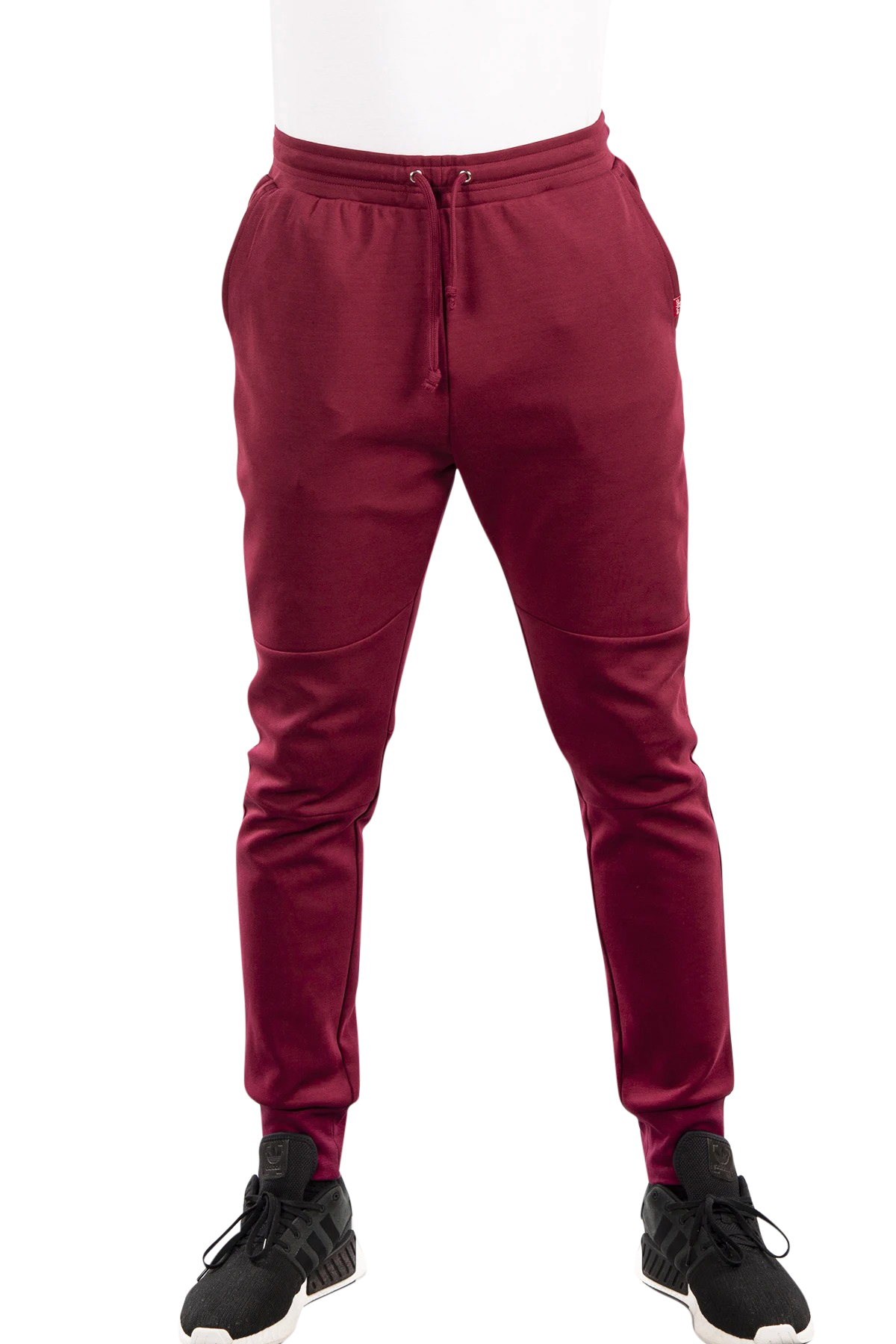 CITYLAB Mens Slim Fit Fleece Joggers BURGXL