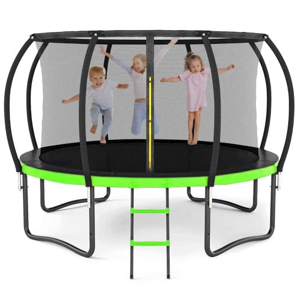 CITYLE 12FT 14FT Trampoline with Enclosure, 1200LBS Trampoline for Kids