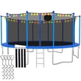 thumbnail image 1 of CITYLE 16 FT Trampoline 1500 LBS for Adults and 10 Kids, Heavy Duty Outdoor Trampoline with Basketball Hoop and Enclosure Net, Trampoline with Lights, Wind Stakes, No Gap Design,, 1 of 6