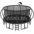 thumbnail image 1 of CITYLE 16FT Trampoline with Enclosure Net, Outdoor Trampoline for Kids and Adults, 1500LBS Trampoline with Basketball Hoop, Galvanized Steel Heavy Duty Trampolines with Xmas Gift, 1 of 7