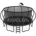 thumbnail image 1 of CITYLE 16FT Trampoline with Enclosure Net, Outdoor Trampoline for Kids and Adults, 1500LBS Trampoline with Basketball Hoop, Galvanized Steel Heavy Duty Trampolines with Xmas Gift, 1 of 7
