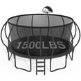thumbnail image 1 of CITYLE 16FT Trampoline with Enclosure Net, Outdoor Trampoline for Kids and Adults, 1500LBS Trampoline with Basketball Hoop, Galvanized Steel Heavy Duty Trampolines with Xmas Gift, 1 of 8