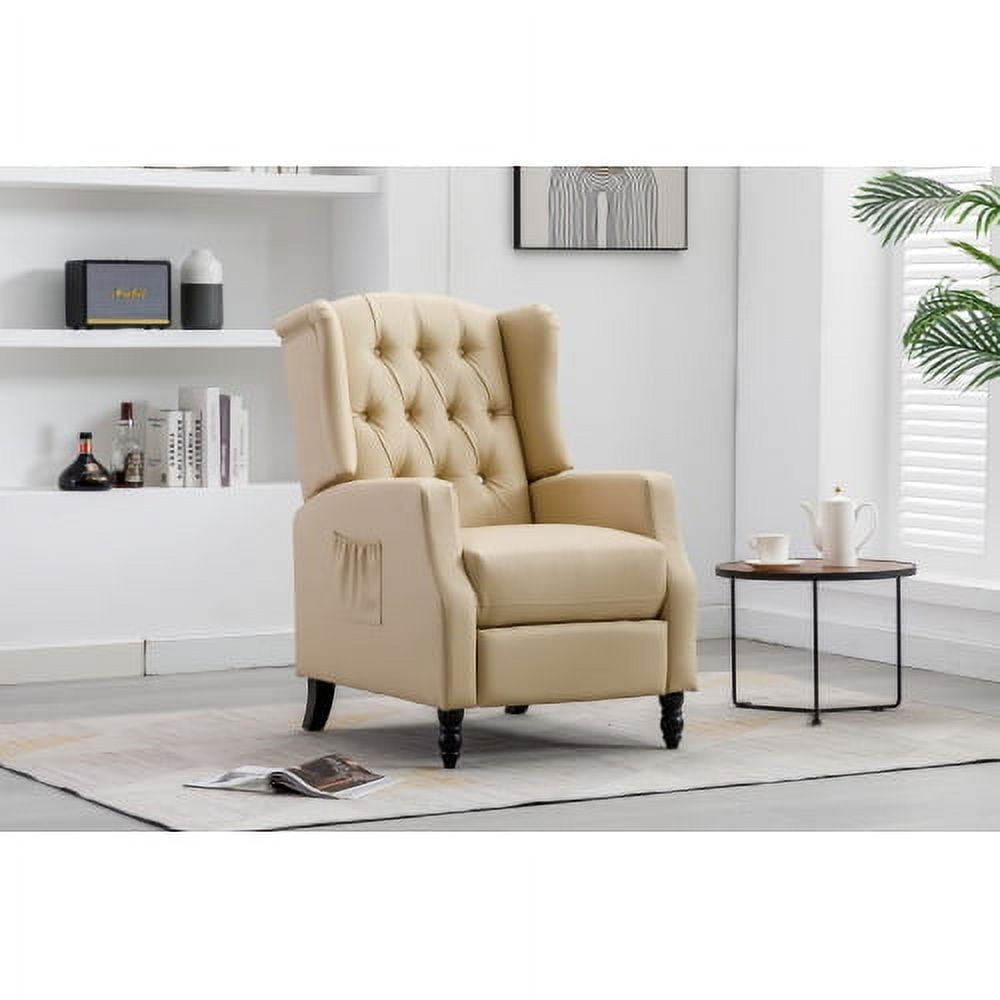 CITYLE Accent Reading Chair ButtonTufted Upholstered Comfy Mid Century