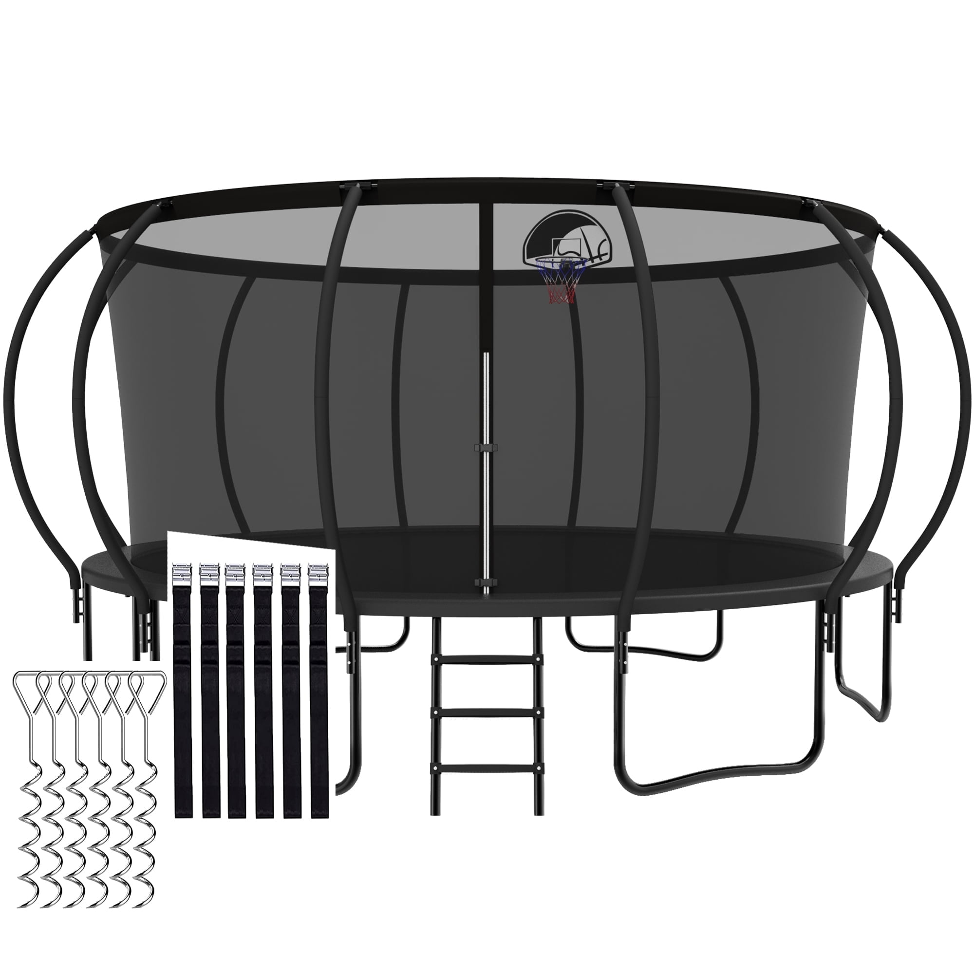 CITYLE 1216FT Trampoline with AntiRust Coating, Safety Net & Assembly