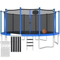 thumbnail image 1 of CITYLE Trampoline 16FT Trampoline for Adults and Kids, 1500LBS Outdoor Trampolines with Basketball Hoop and Enclosure Net, Heavy Duty Trampoline, Easy to Install & Last Long, Birthday Gift, 1 of 10