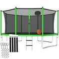 thumbnail image 1 of CITYLE Trampoline 14FT Trampoline for Adults and Kids, 1400LBS Outdoor Trampolines with Basketball Hoop and Enclosure Net, Heavy Duty Trampoline, Easy to Install & Last Long, Birthday Gift, 1 of 10