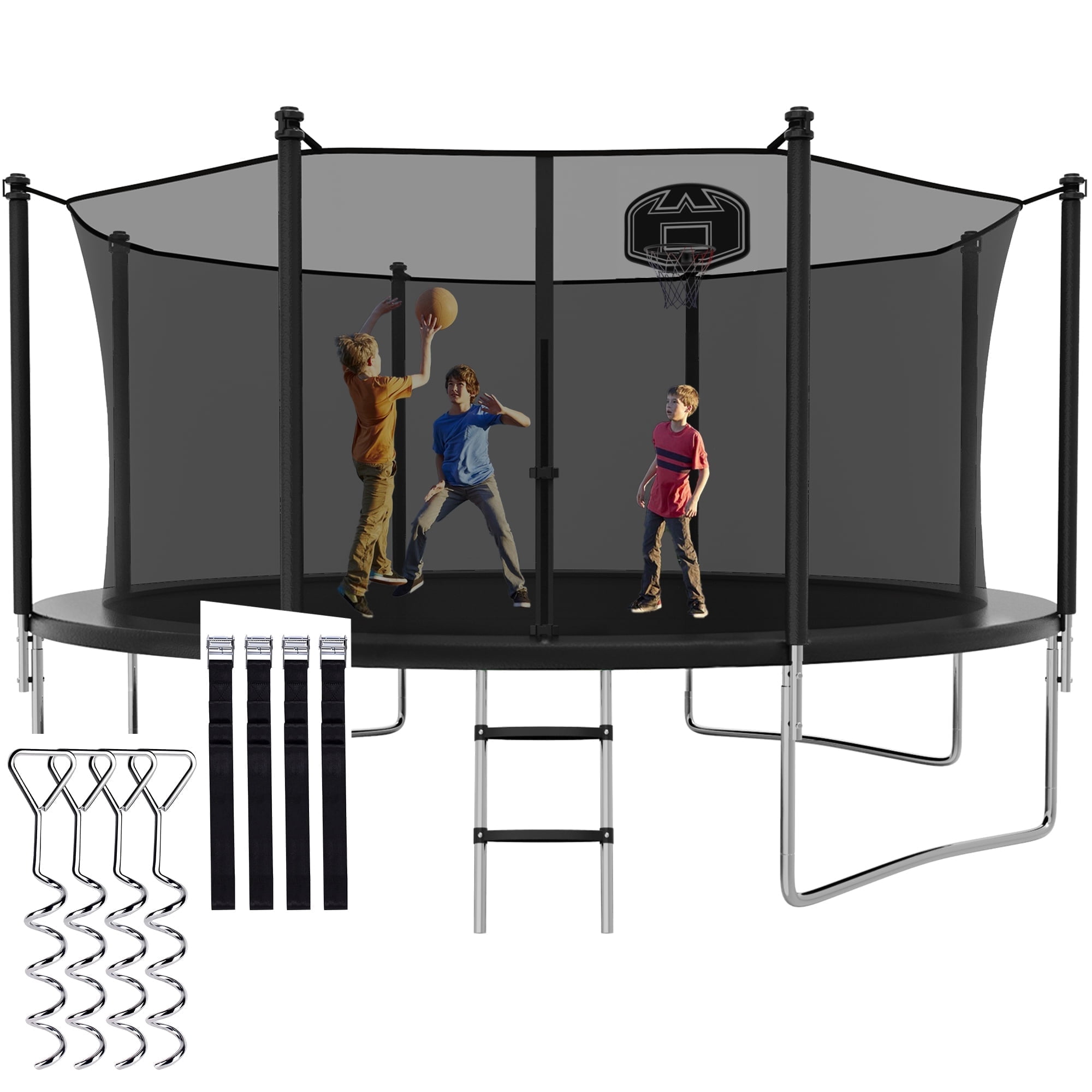 Walmart daily deals:  CITYLE 2023 12FT Trampoline for Adults & Kids, 1200LBS, with Hoop, Enclosure, Outdoor, Easy Install