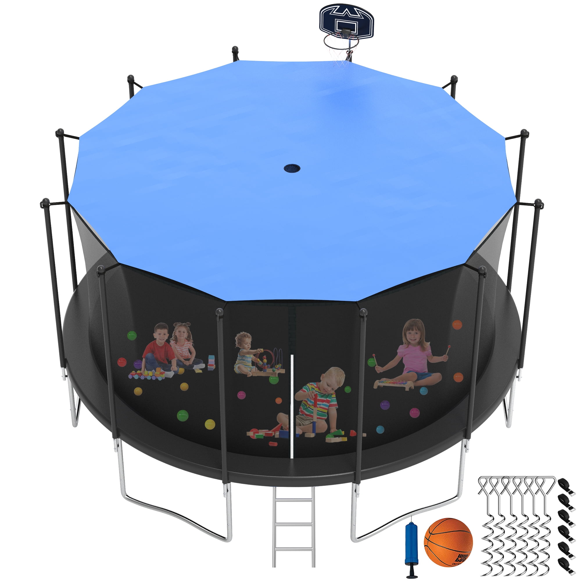 CITYLE Trampoline 1500LBS 12 14 15 16 FT Trampoline for Kids and Adults