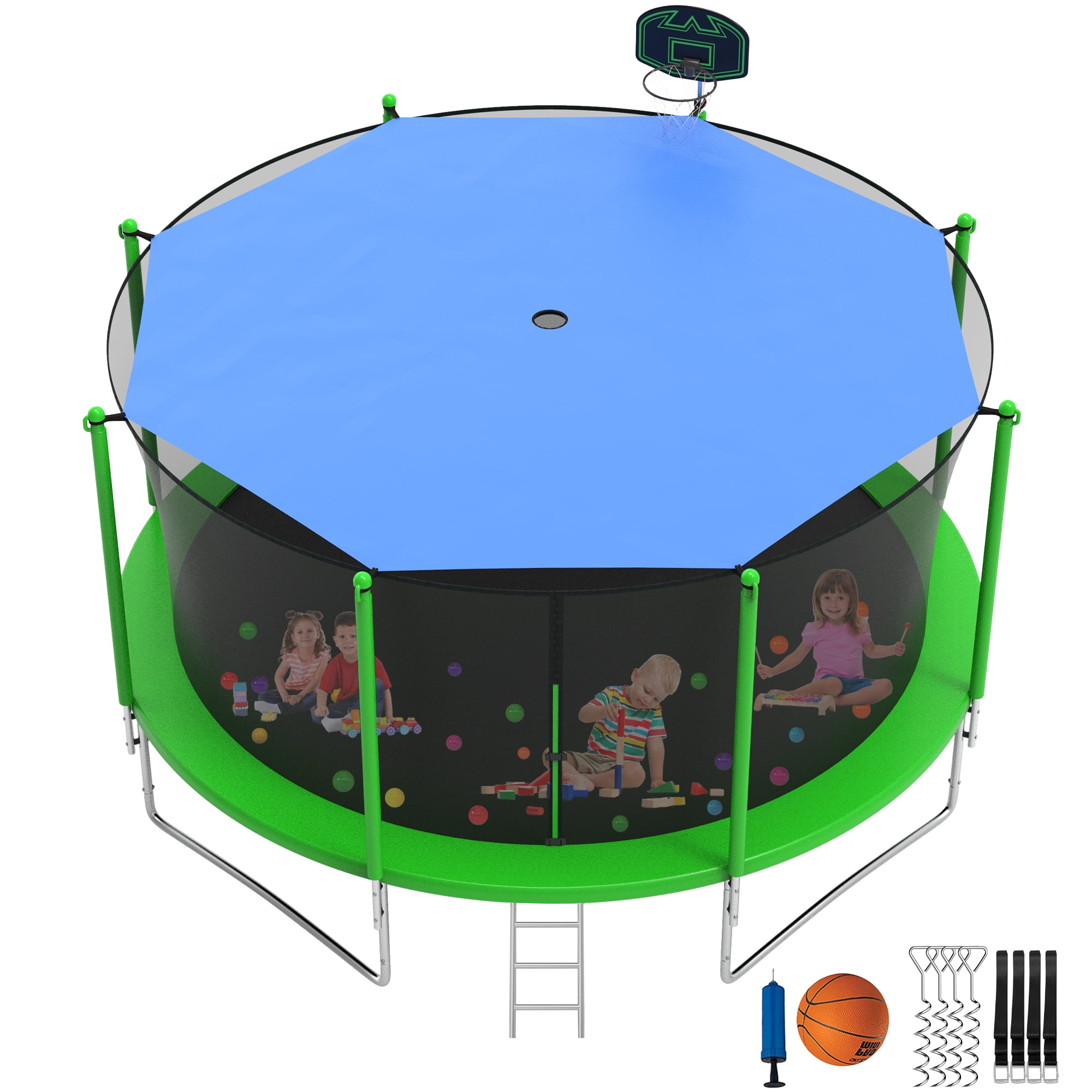 CITYLE Trampoline 1500LBS 12 14 15 16 FT Trampoline for Kids and Adults