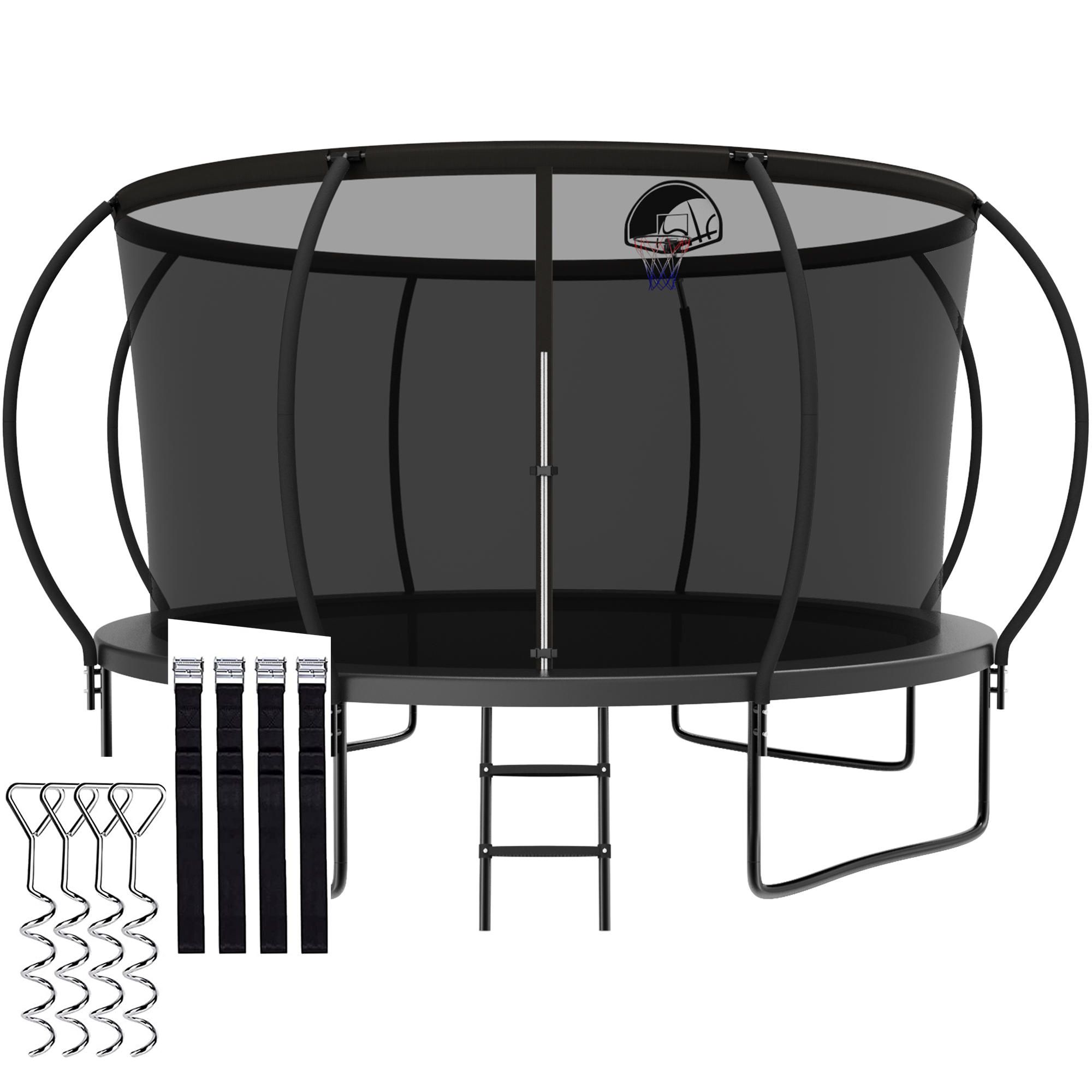 Machrus Skytric 15 FT Round Trampoline Set with Premium TopRing Flex