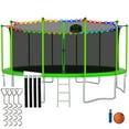 thumbnail image 1 of CITYLE Trampoline 15FT Trampoline with Enclosure and Basketball Hoop, 1500lbs Outdoor Trampoline for Adults and Kids with Lights for Christmas, Heavy Duty Backyard Trampoline Last Long, 1 of 5