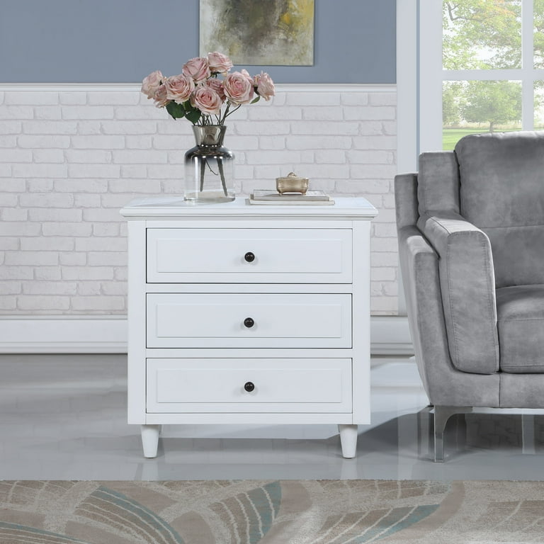 White nightstand 2024 28 inches tall