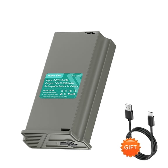 CITYORK 1 Pack Reveal Lipo Rechargeable Battery Pack 6500mAh for Tactacam Reveal Trail Hunting Camera X 3.0, X, X Pro, X Gen 2.0, XB, SK, TA-CT-SK, TA-CT-XG2, TA-TC-BOV1, and TA-CT-XP2
