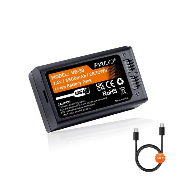 CITYORK 1 Pack VB-30 Rechargeable Battery, 3800mAh with Type-C Charging Replacement for V1Pro/ V1/ V850III/ V860III Series, V100C/ V100N/ V100S, for VB30 VB26 VB26A VB26B Li-ion Battery