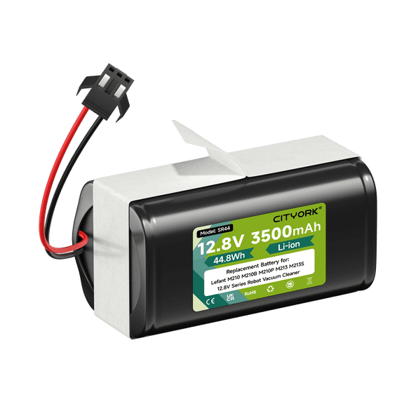 CITYORK 12.8V Rechargeable Li-ion 3500mAh Sweeping Mopping Battery for Lefant M210 M210B M210P M213 M213B M213S M1, for OKP Life K2 K1 Series