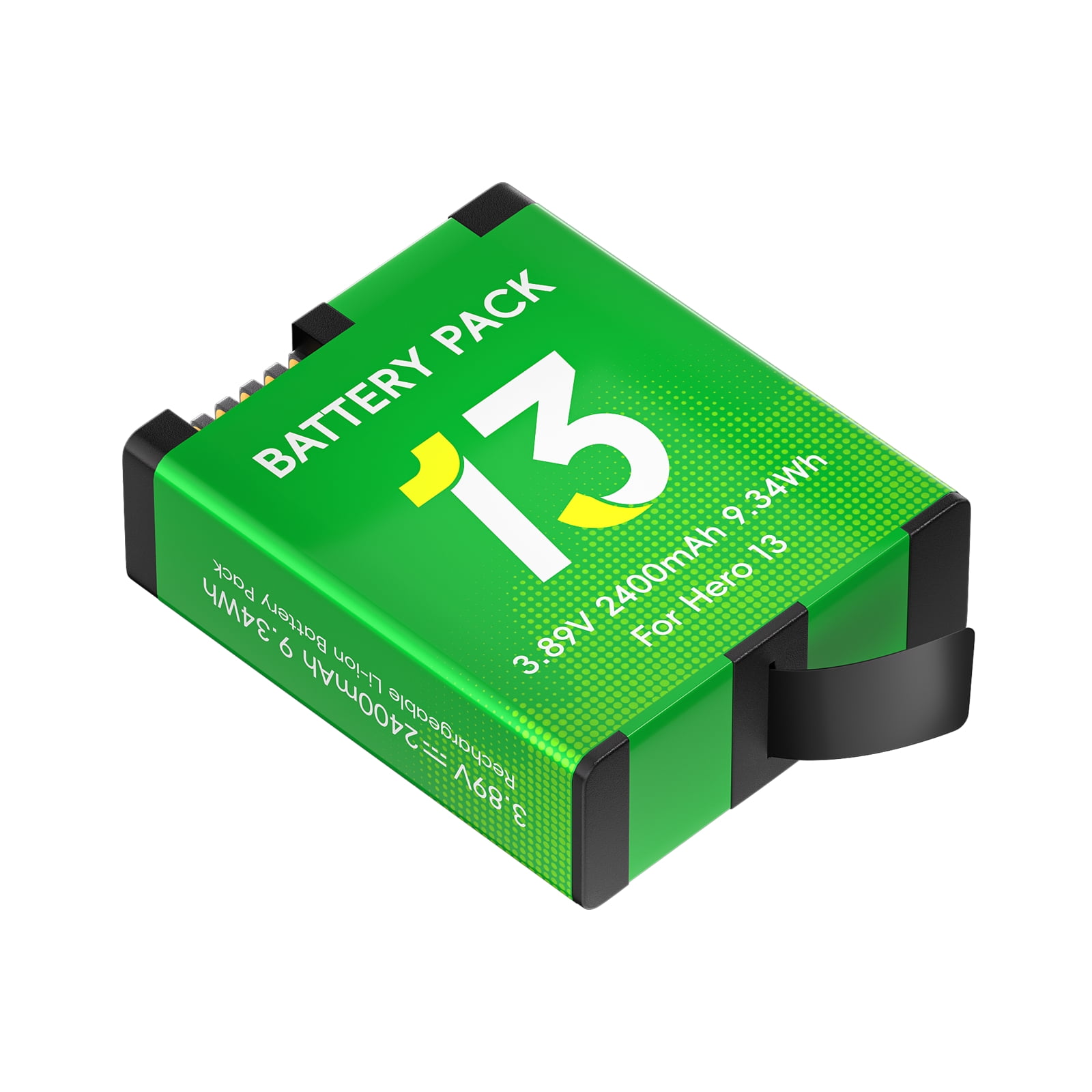 CITYORK (3-pack) 2400 mAh batterij voor Gopro13-Hero Oplaadbare Extreme