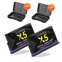 CITYORK 360 X5 Camera Battery(2 Packs) 2850mAh High Capacity Rechargeable Replacement Battery for Insta360 X5 Camera