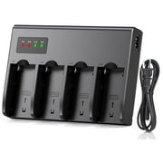 CITYORK Digital Camera Battery Charger NP-F960 NP-F970 NP-F550 with 4 Bay Battery Charger for F930 F950 F570 CCD-RV100 NP-F550 NP-F770 NP-F750 F960 F970