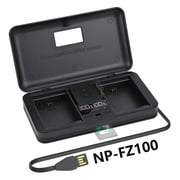 CITYORK Digital Camera Battery Charger NP-FZ100 LCD Multi-Functional Battery Charger Case for BC-QZ1 Charger, Alpha FX3, FX30, A1, A7C, A9, A9 II, A7R III, A7R IV, A7S III, A7 III, A7 IV, A6600