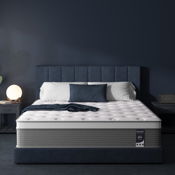CIUANCE Mattress 12 inch in a Box Memory Foam Euro Top Plush Hybrid Fiberglass Free - Full