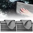 thumbnail image 1 of CIVG 10pcs Cleaning Cloth Reusable Microfiber Cleaning Pad High Water Absorption Stripe Free Cleaning Towel Rag Multipurpose Polishing Cloth for Kitchen Glass Car Window Cleaning 30 脳30cm/20 脳 30cm, 1 of 10