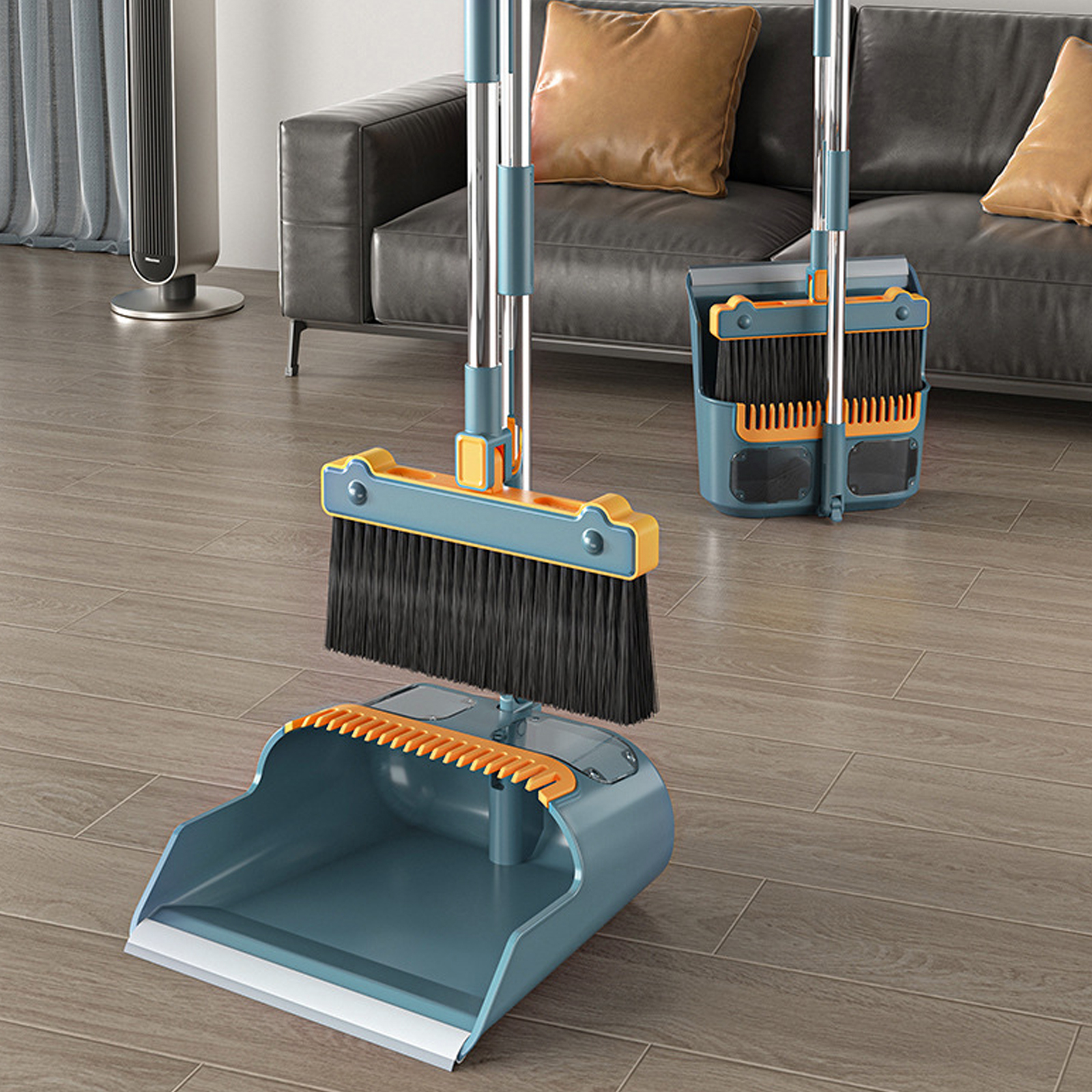 CIVG 2/3Pcs Broom and Dustpan Set with Design Portable Broom