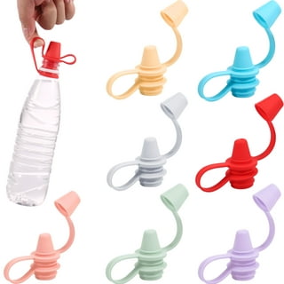 Silicone Bottle Top Spout With Straw Hole Silicone Anti Overflow And Leak  Proof Children Mineral Water