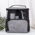 thumbnail image 1 of CIVG Mesh Shower Caddy Bag Portable Hanging Shower Tote Bags with Hook Travel Toiletry Bag for Men and Women Large Cosmetics Makeup Organizer (grey) 9.8x8.9x5.7", 1 of 7