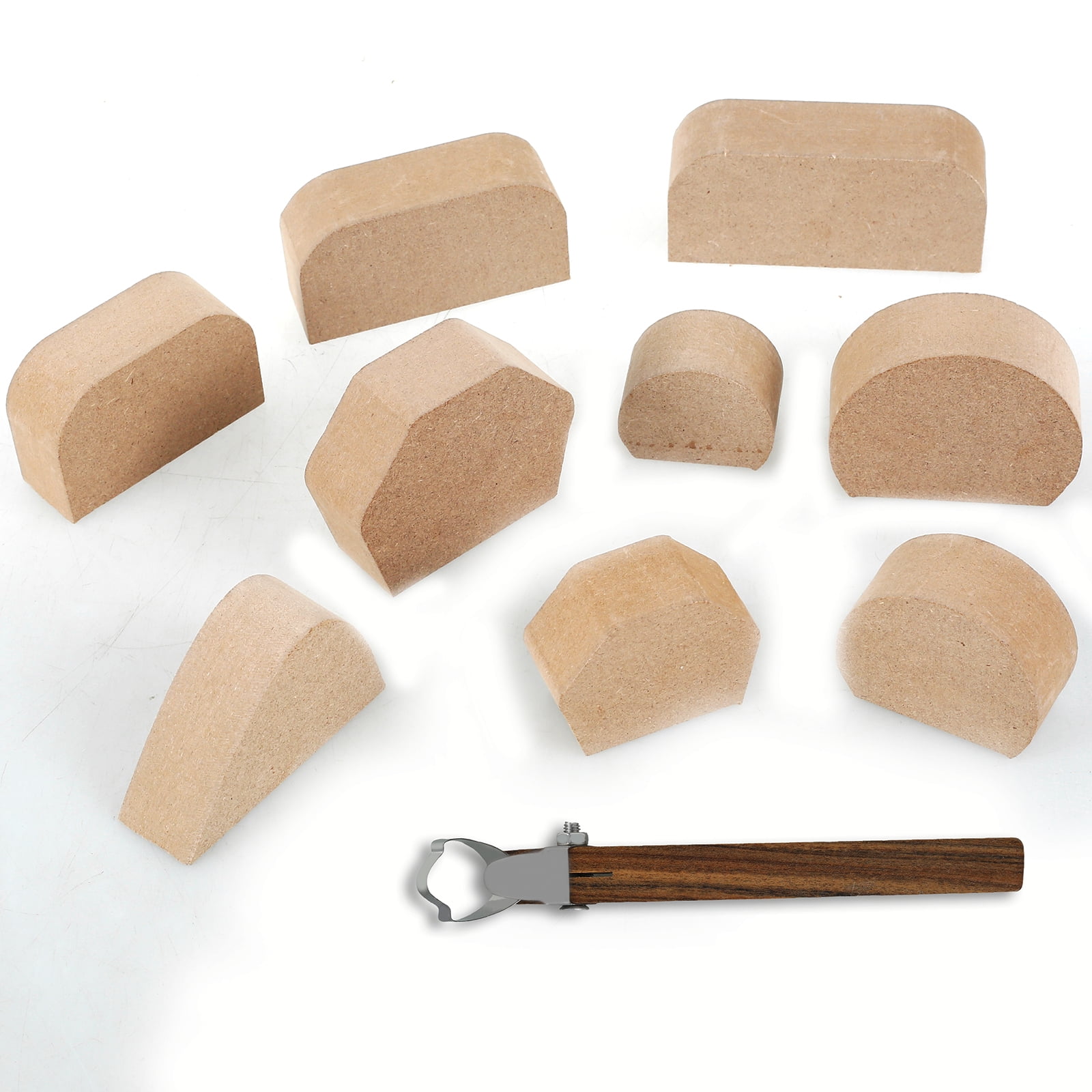 CIVG Pottery Handle Making Tool with 9pcs Mug Handle Molds Adjustable