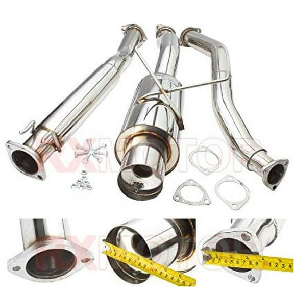 CIVIC EX 2/4 DR HIGH PERFORMANCE MUFFLER CATBACK EXHAUST SYSTEM BOLT ON