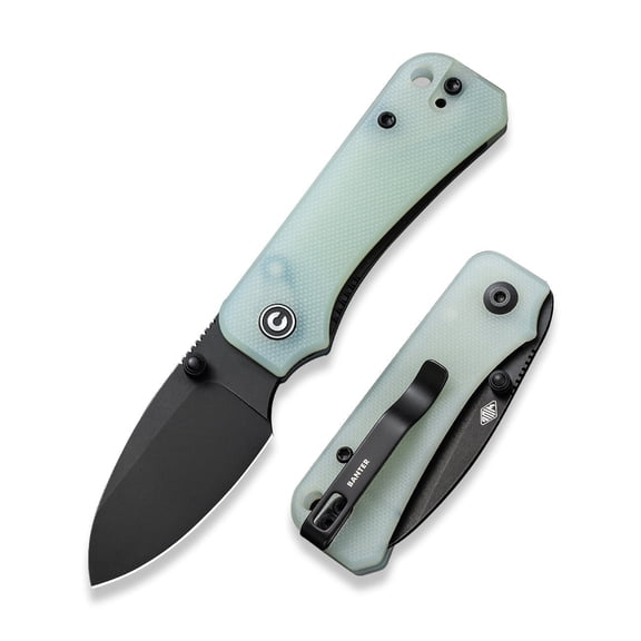 CIVIVI Baby Banter Pocket Knife, Ben Petersen Folding Knife with 2.34 in Nitro V Steel Blade G10 Handle C19068S-8 (Natural)