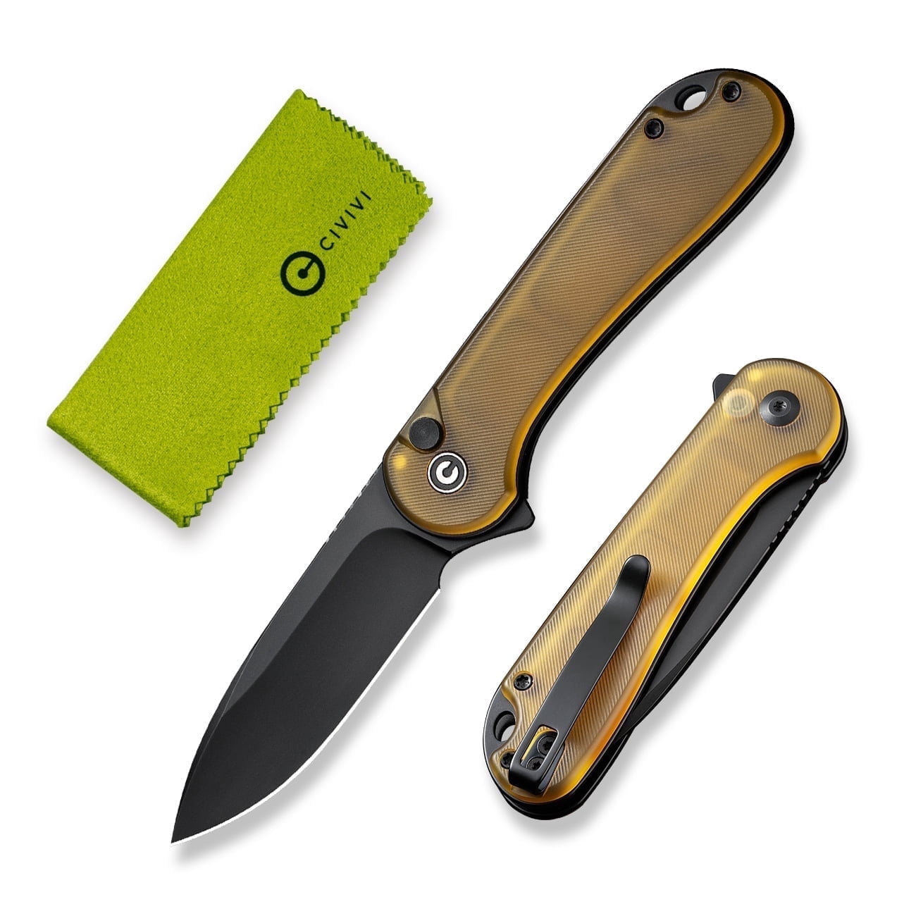 CIVIVI Button Lock Elementum II Pocket Knife 2.96" Nitro-V Blade C18062P-8