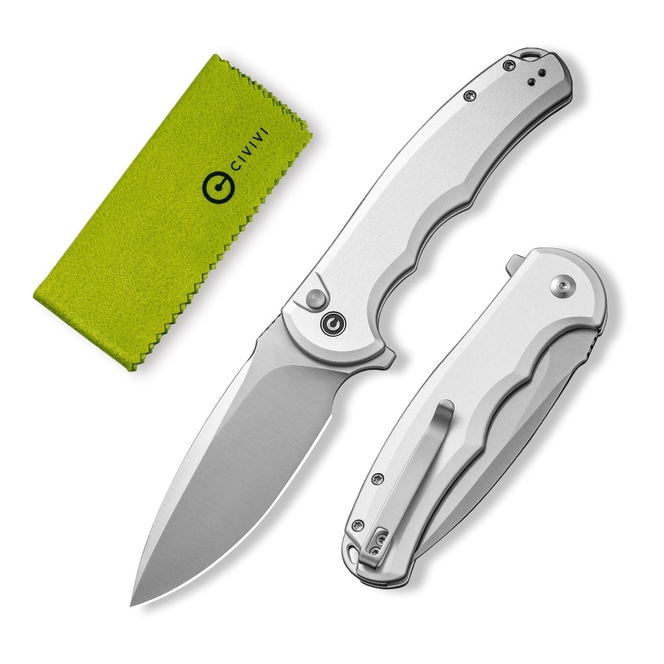 CIVIVI Button Lock Praxis Pocket Folding Knife 3.75" Nitro-V Blade C18026E-2