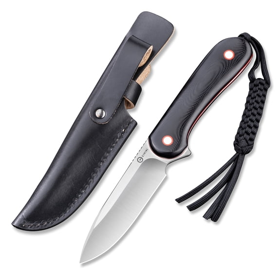 CIVIVI Elementum Fixed Blade C2104A Knife 10Cr15CoMoV Stainless Steel Black G10 Hunting Knives