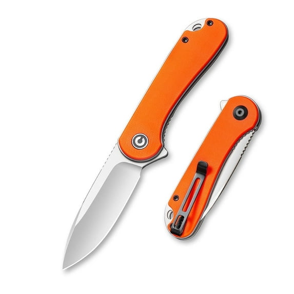 CIVIVI Elementum Liner Lock D2 Stainless Steel & Orange G10 Pocket Knives C907R