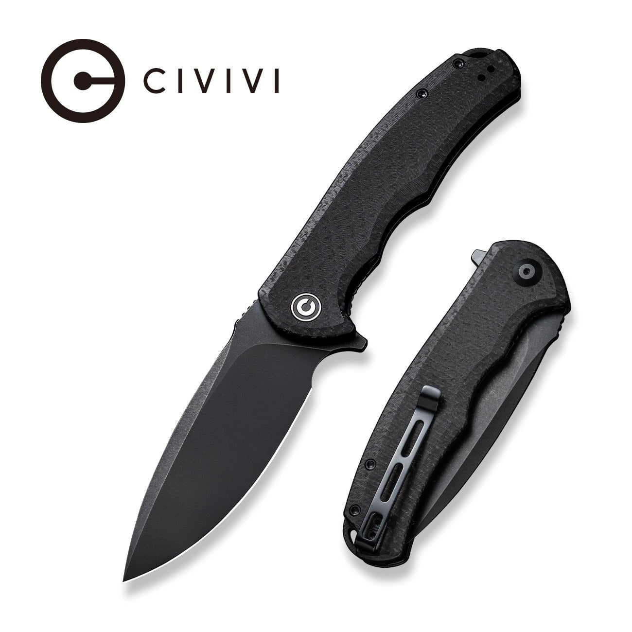 CIVIVI Praxis Folding Pocket Knife 3.75" 9Cr18MoV Blade with Micarta Handles C803G