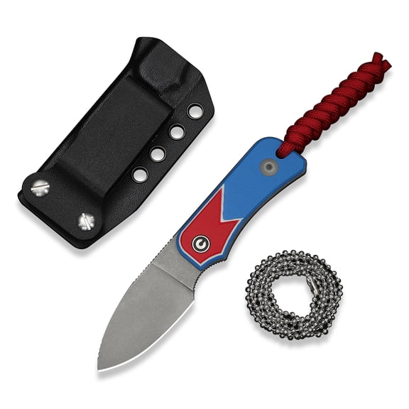 CIVIVI Baby Banter Fixed Blade Jump Edition Red, White & Blue G10 & Nitro-V Steel Knife C23045A-1