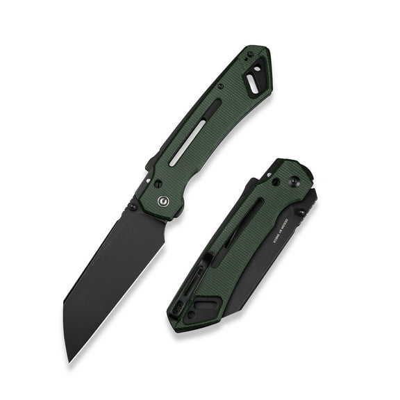 CIVIVI Buster FG Pocket Knife Superlock Folding Knife  with 4.2" Nitro-V Blade Micarta Handle, Designed by Snecx Tan C24052-3 (Green)