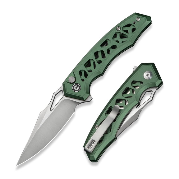 CIVIVI Knives CIVIVI Anaaki Folding Knife Green 2.98 Inch Plain Satin Clip Point C24039-3