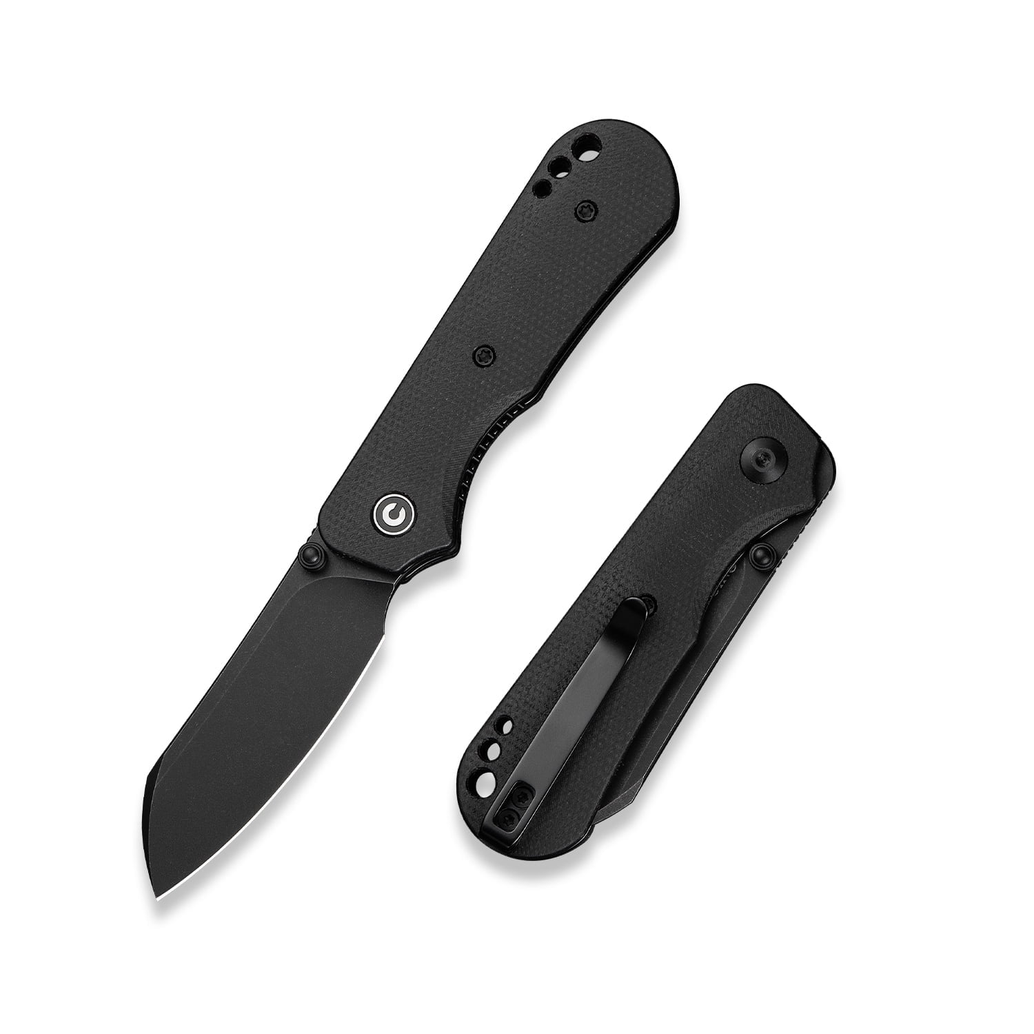 CIVIVI Crabby Pocket Knife, EDC Folding Knife for Men Women with Swedish 14C28N Blade Contoured Micarta Handle, Designed by Ken Onion Jr. C24055-3