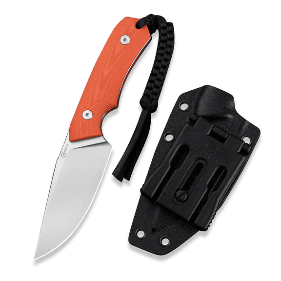 CIVIVI Knives Gander Fixed Blade Orange G10 & 14C28N Stainless Steel Knife C24058B-1