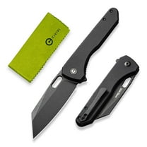 CIVIVI Nugz Folding Pocket Knife 3.17" 14C28N Blade Black G10 Handle Flipper Knife C23060-1